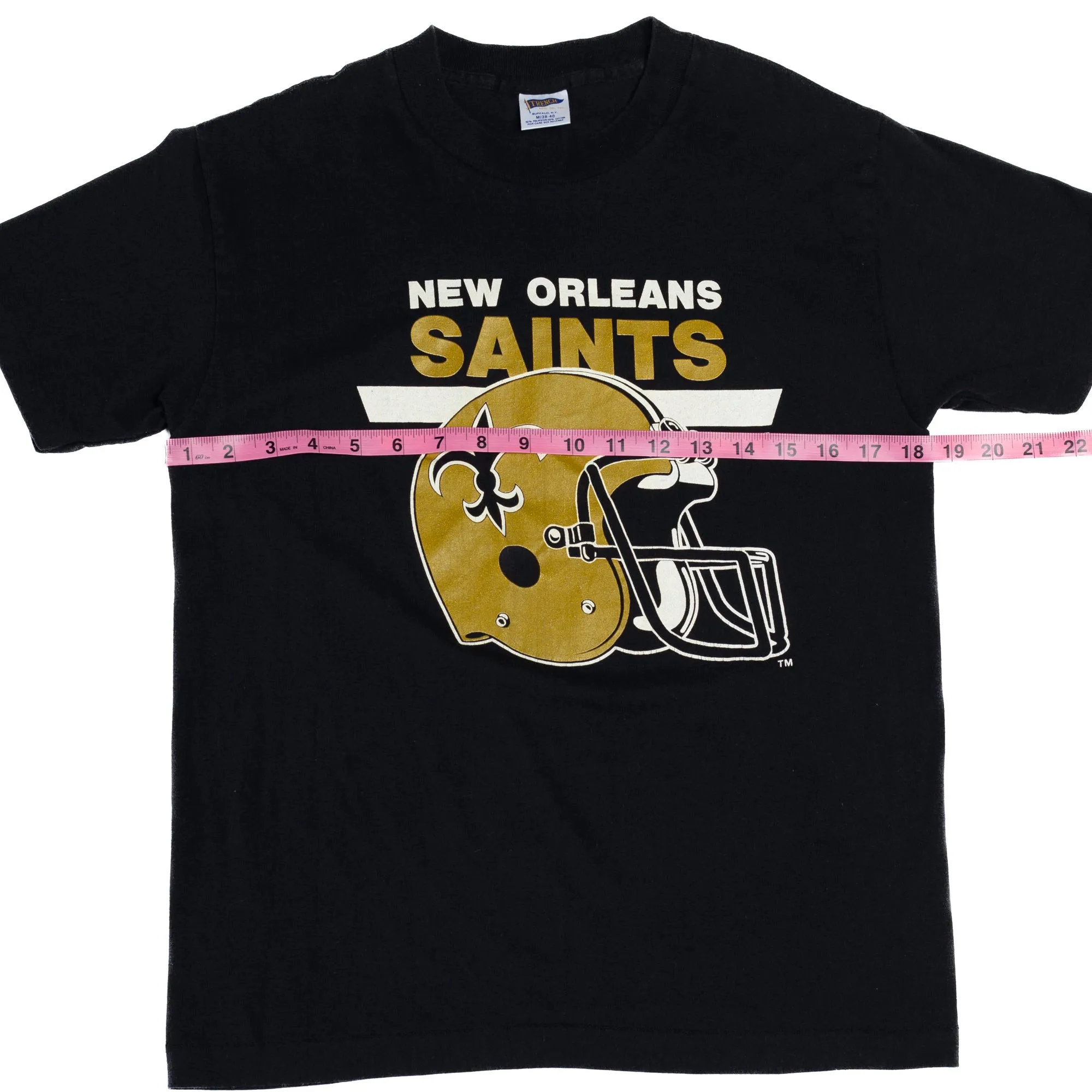 80s New Orleans Saints T Shirt - Men's Small, Women's Medium