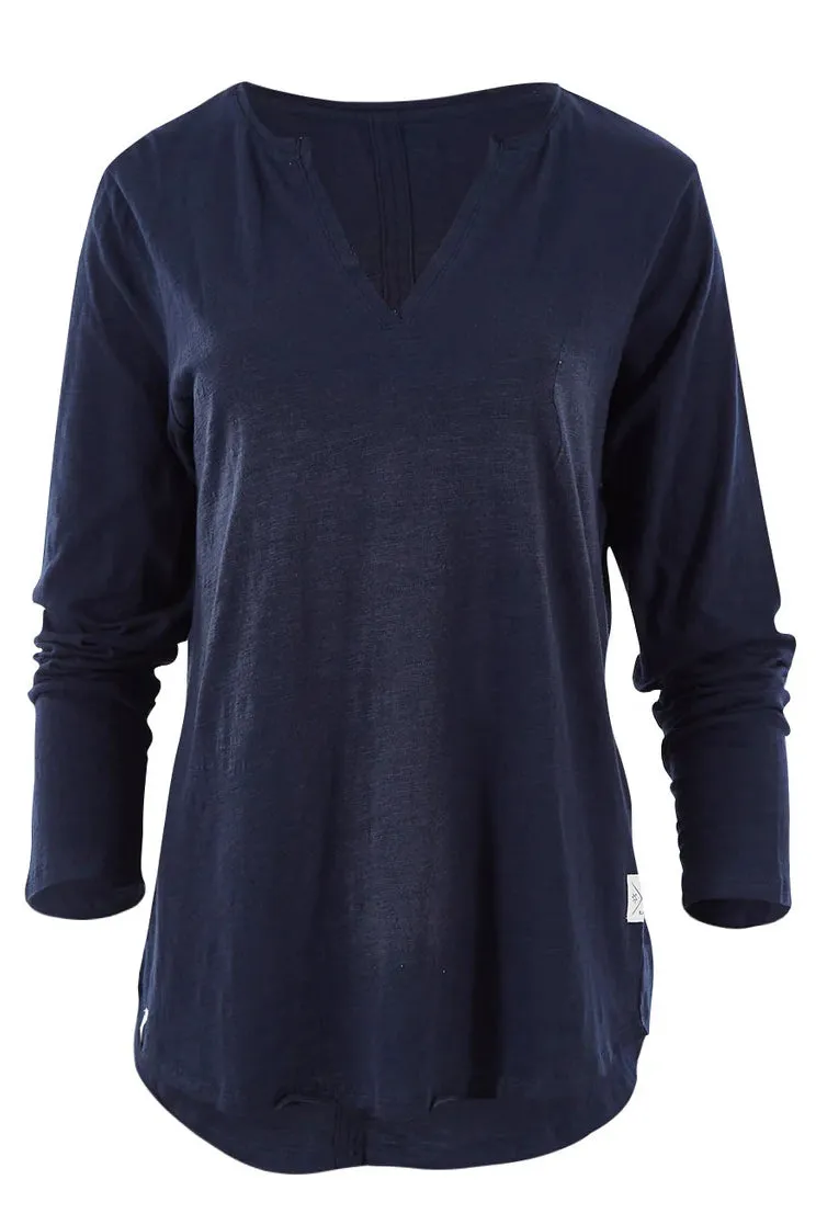 Coles Bay Long Sleeve Top in Navy