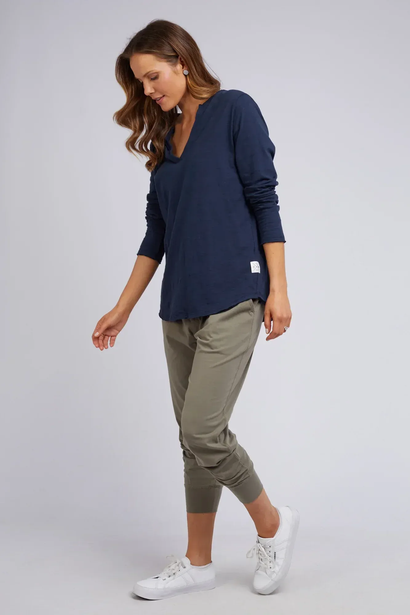 Coles Bay Long Sleeve Top in Navy