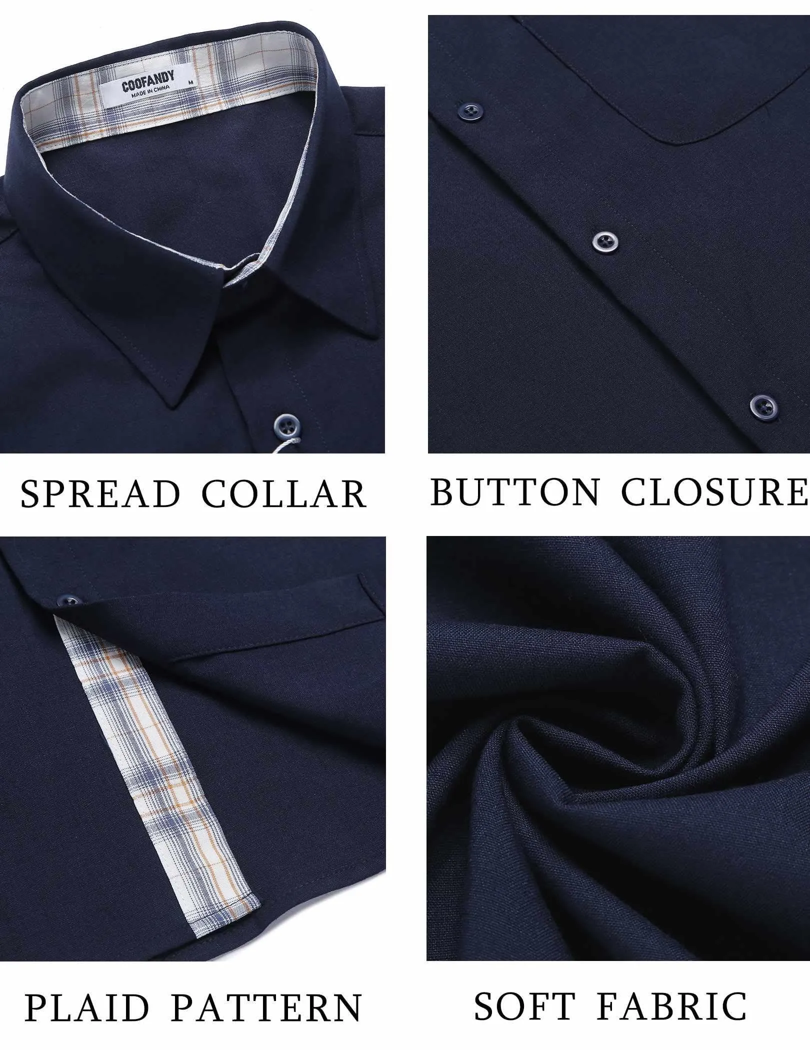 COOFANDY Men's Button Down Shirts Short Sleeve Casual Shirts Summer Beach Shirts Vacation Wedding Shirts with Pocket
