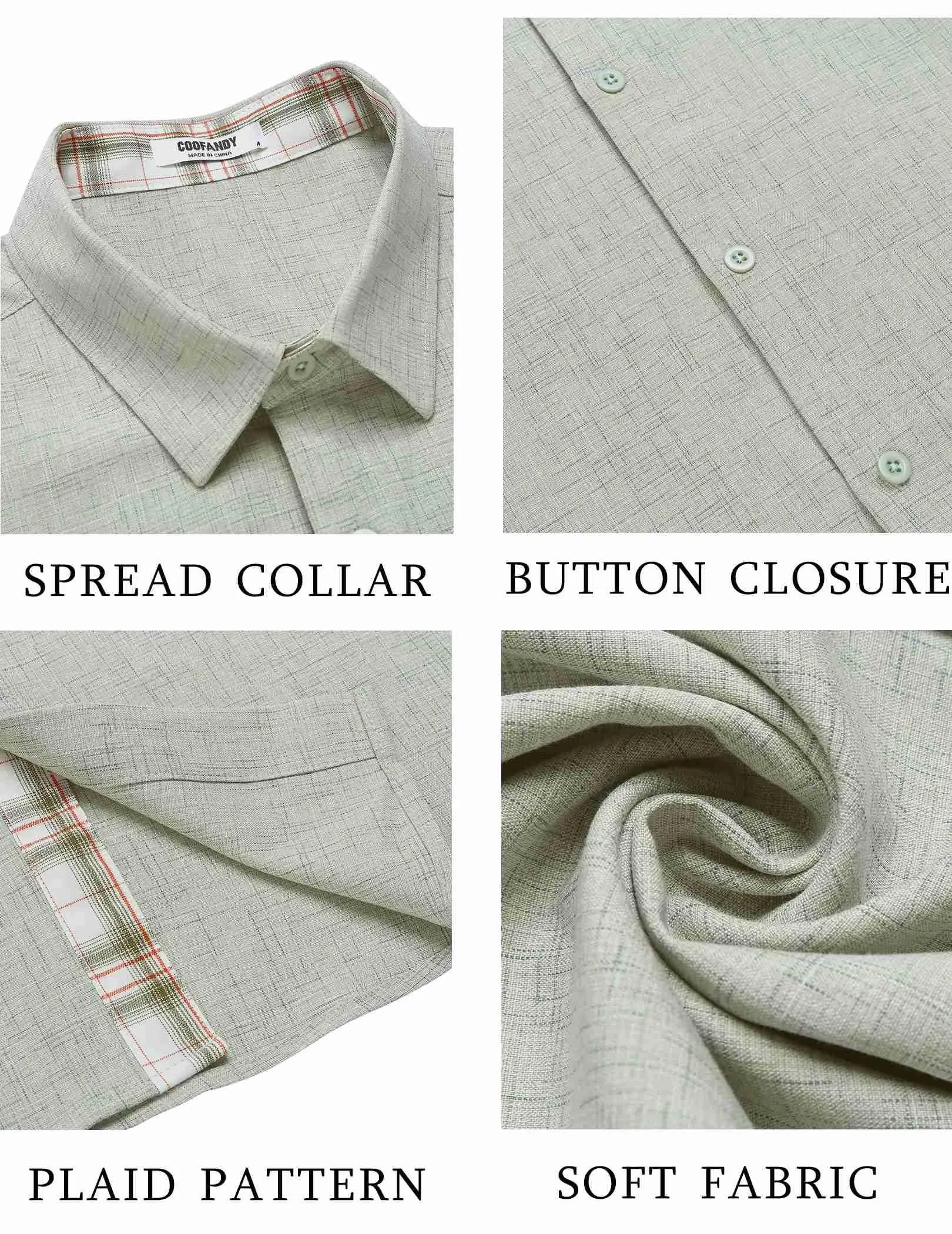 COOFANDY Men's Button Down Shirts Short Sleeve Casual Shirts Summer Beach Shirts Vacation Wedding Shirts with Pocket