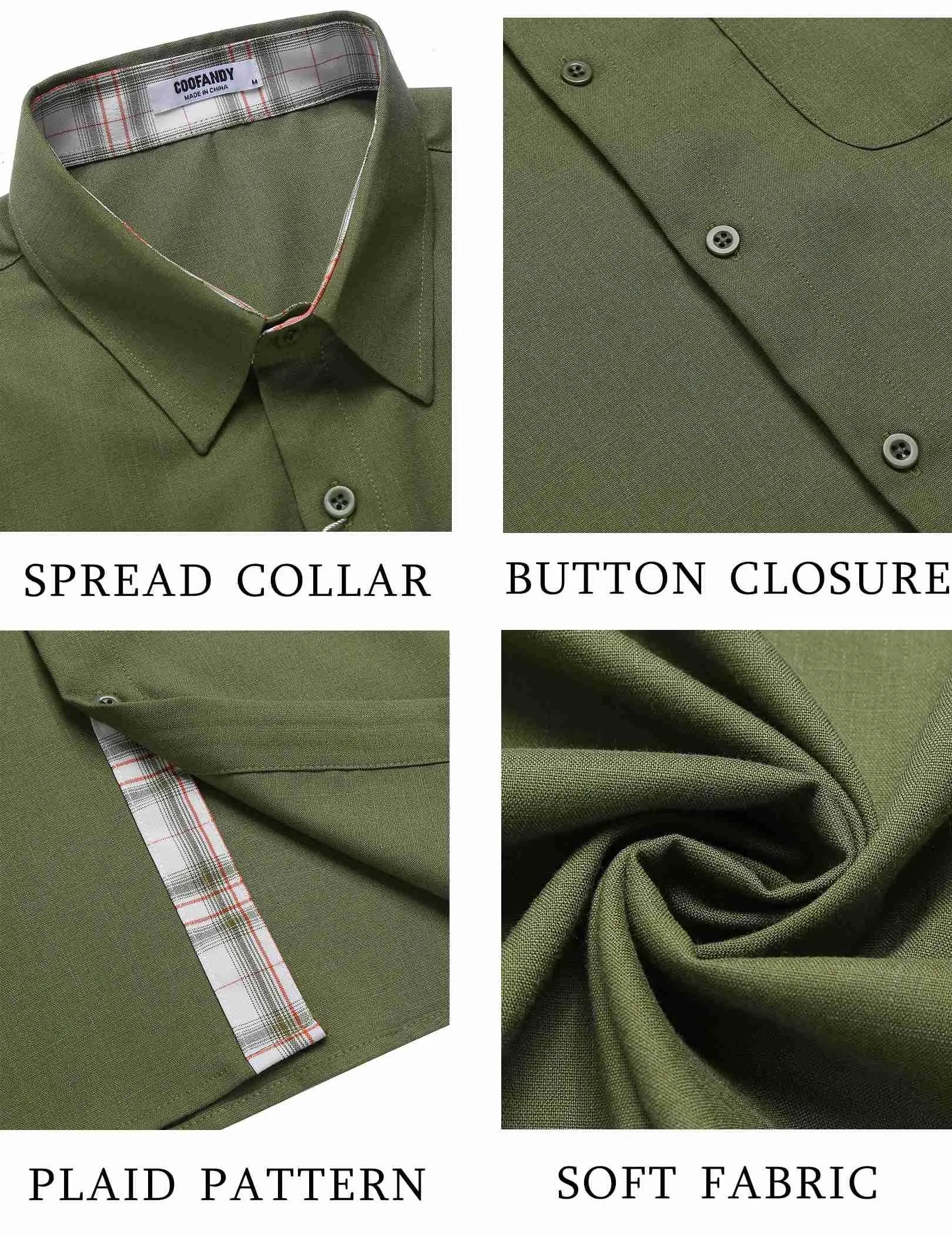 COOFANDY Men's Button Down Shirts Short Sleeve Casual Shirts Summer Beach Shirts Vacation Wedding Shirts with Pocket