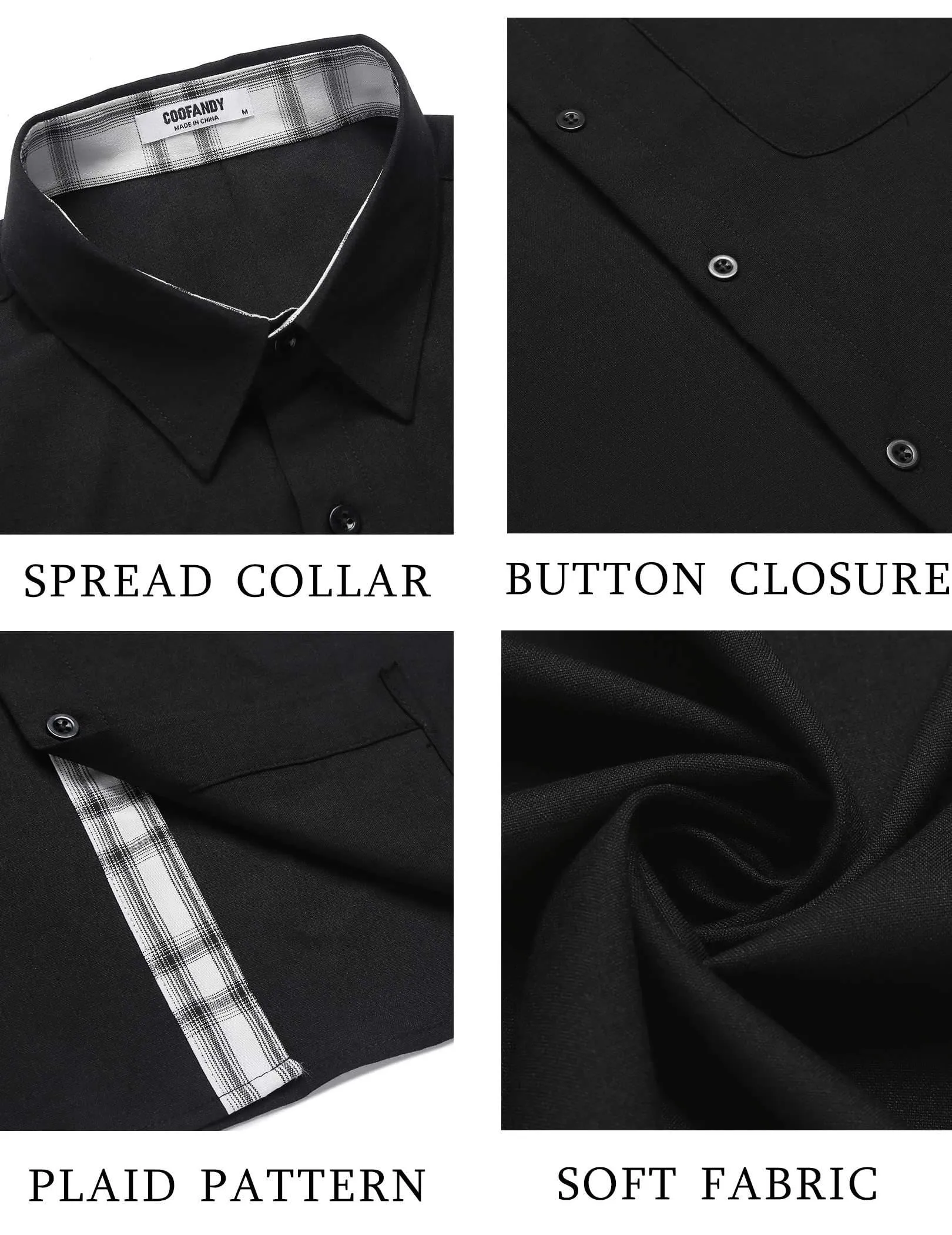 COOFANDY Men's Button Down Shirts Short Sleeve Casual Shirts Summer Beach Shirts Vacation Wedding Shirts with Pocket