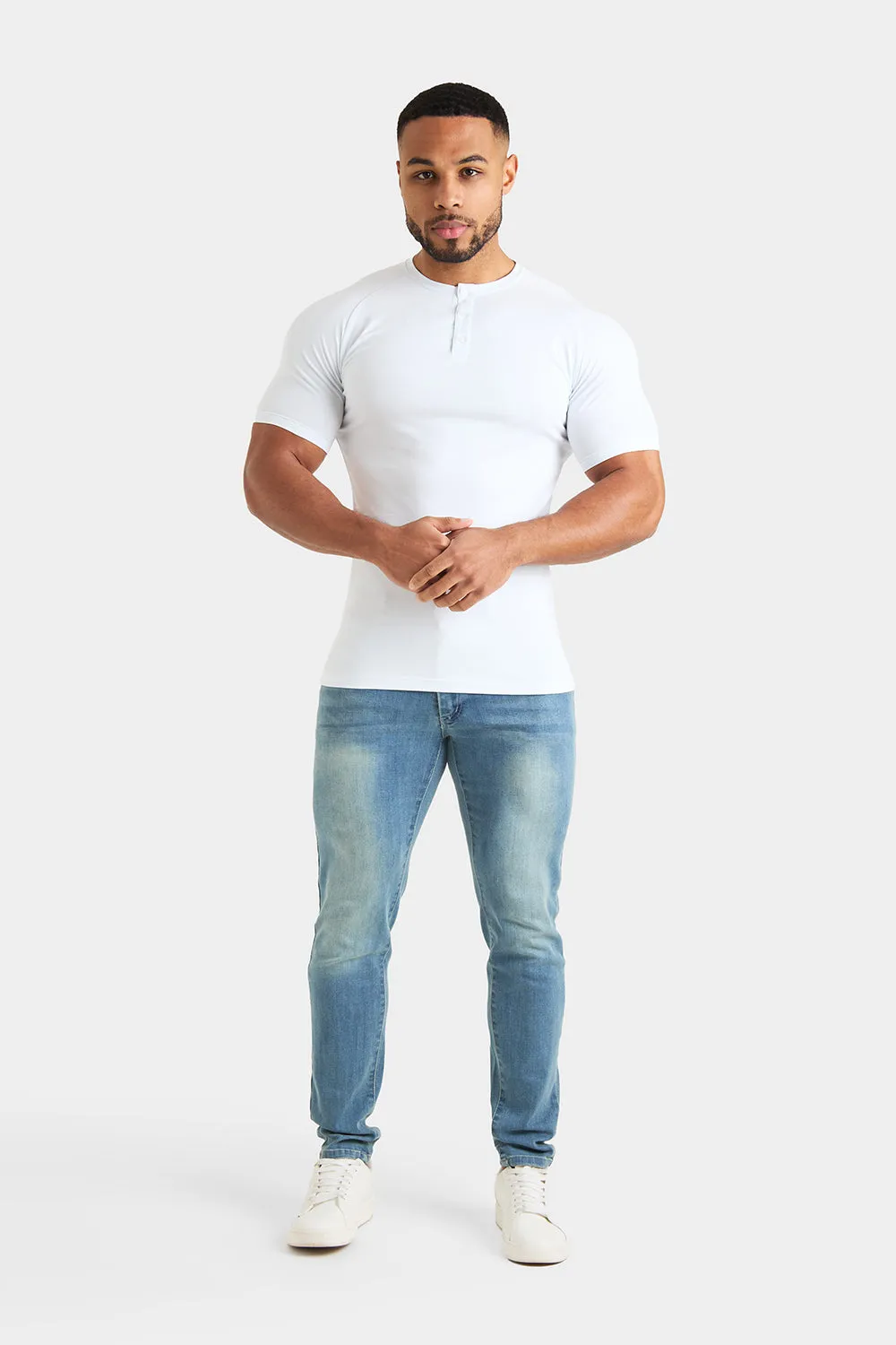 Everyday Henley T-Shirt in White