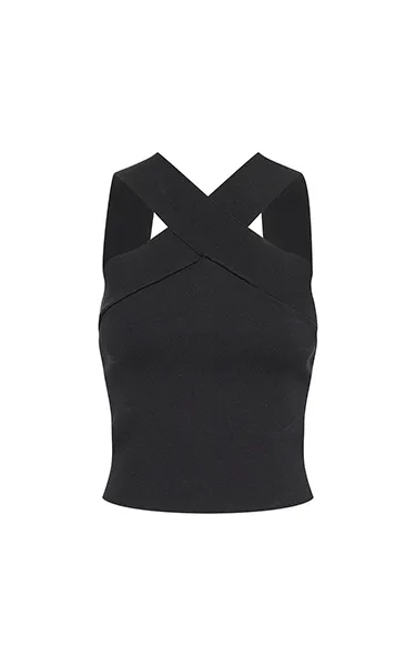 Gestuz Stretch Black Tank