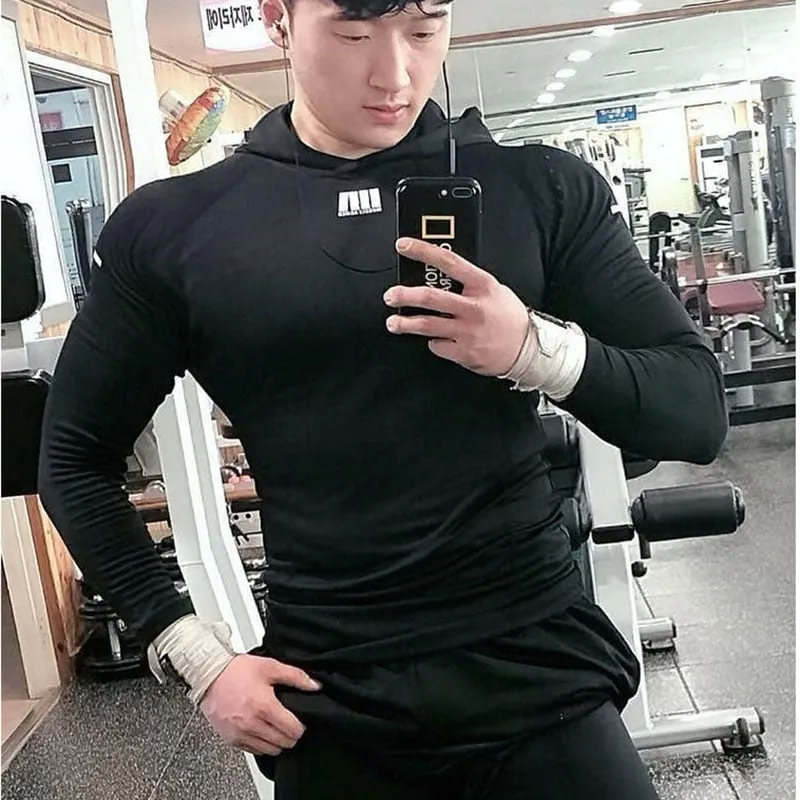 Gym Hoodies for Men Bodybuilding Hoodies Muscles Workout Sweatshirt Fitness Pullover