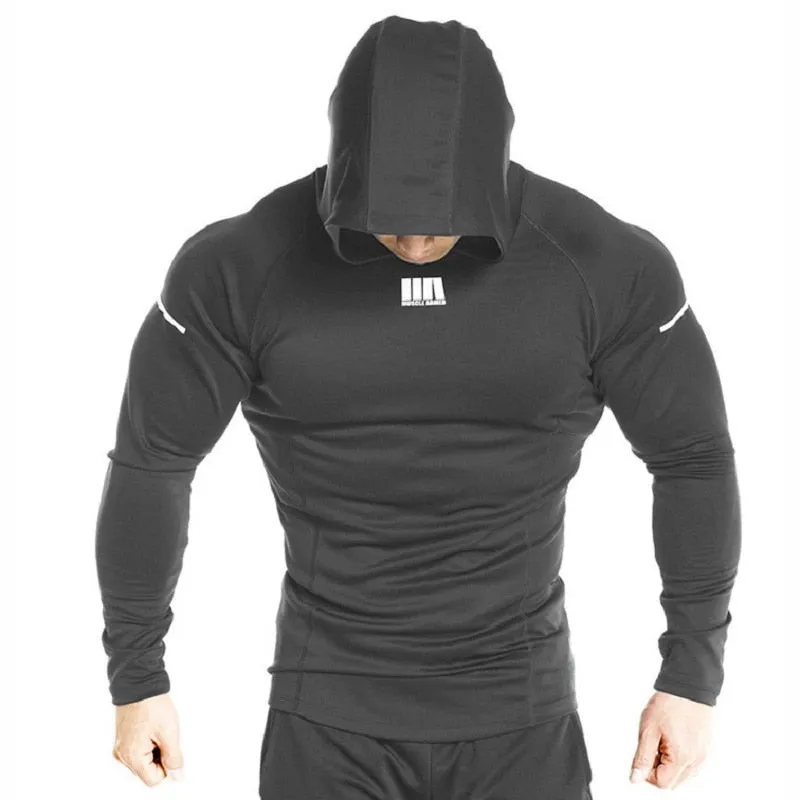 Gym Hoodies for Men Bodybuilding Hoodies Muscles Workout Sweatshirt Fitness Pullover