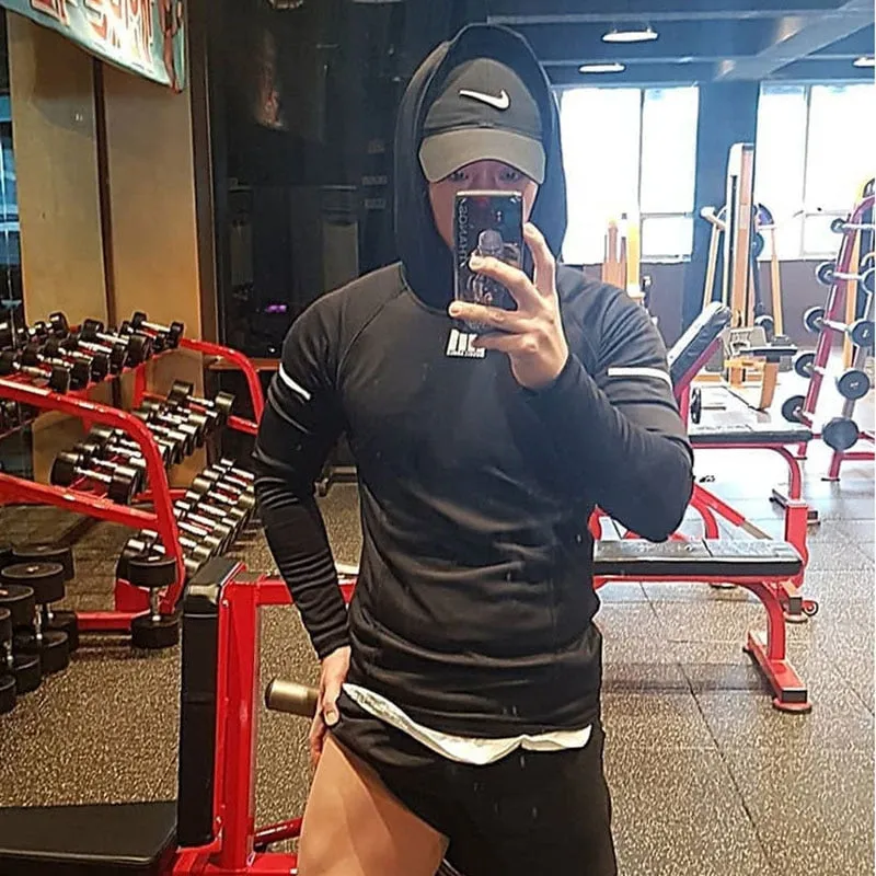 Gym Hoodies for Men Bodybuilding Hoodies Muscles Workout Sweatshirt Fitness Pullover