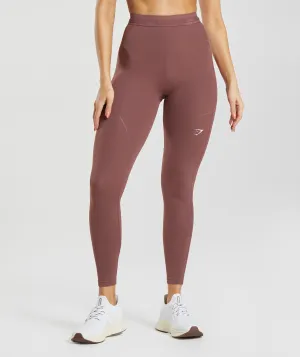 Gymshark Running Leggings - Magenta Brown