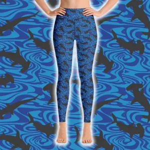 Hammerhead Shark Leggings - High Waist