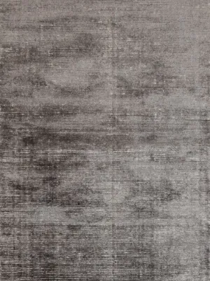 Harmony Grey White Striped Viscose Rug