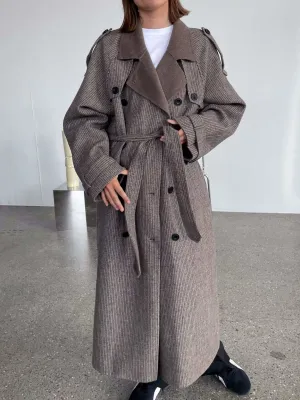 JOHN COAT CHECKED - BEIGE