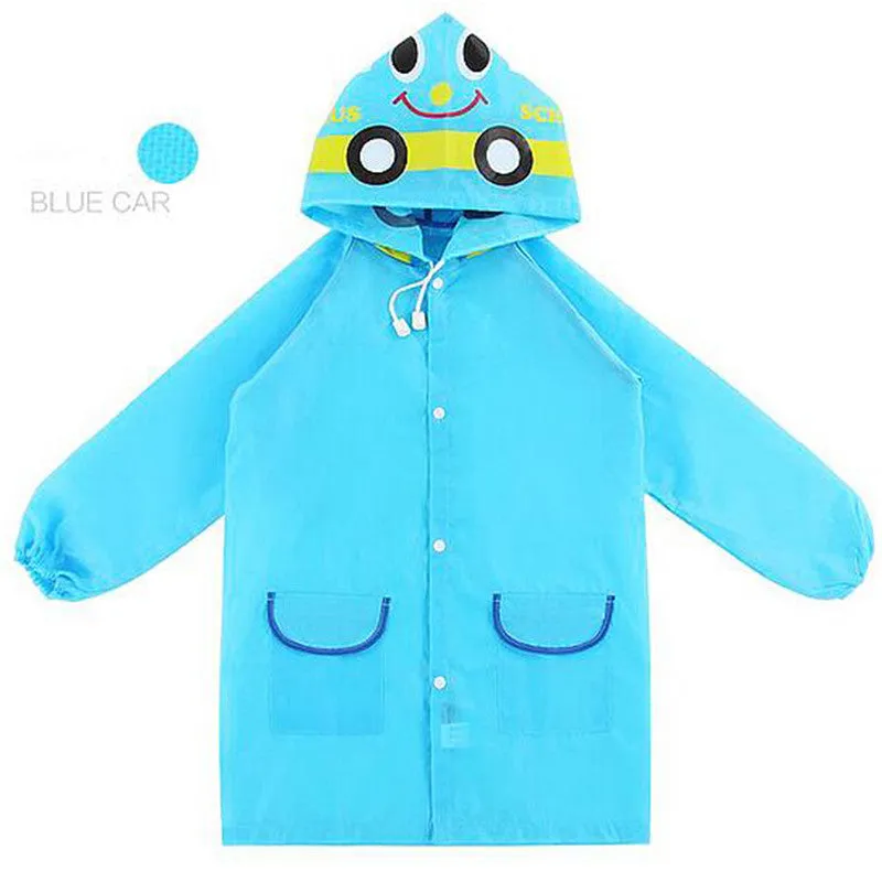 Kids Rain Coat Hooded Waterproof - Free Shipping to N.A.
