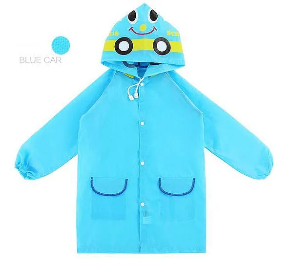 Kids Rain Coat Hooded Waterproof - Free Shipping to N.A.