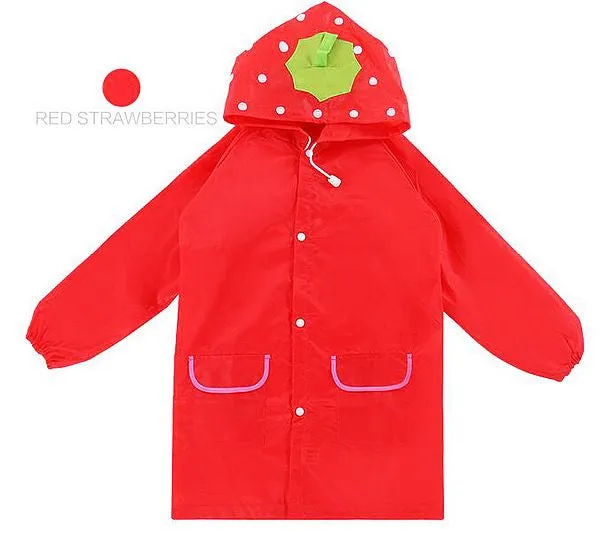 Kids Rain Coat Hooded Waterproof - Free Shipping to N.A.