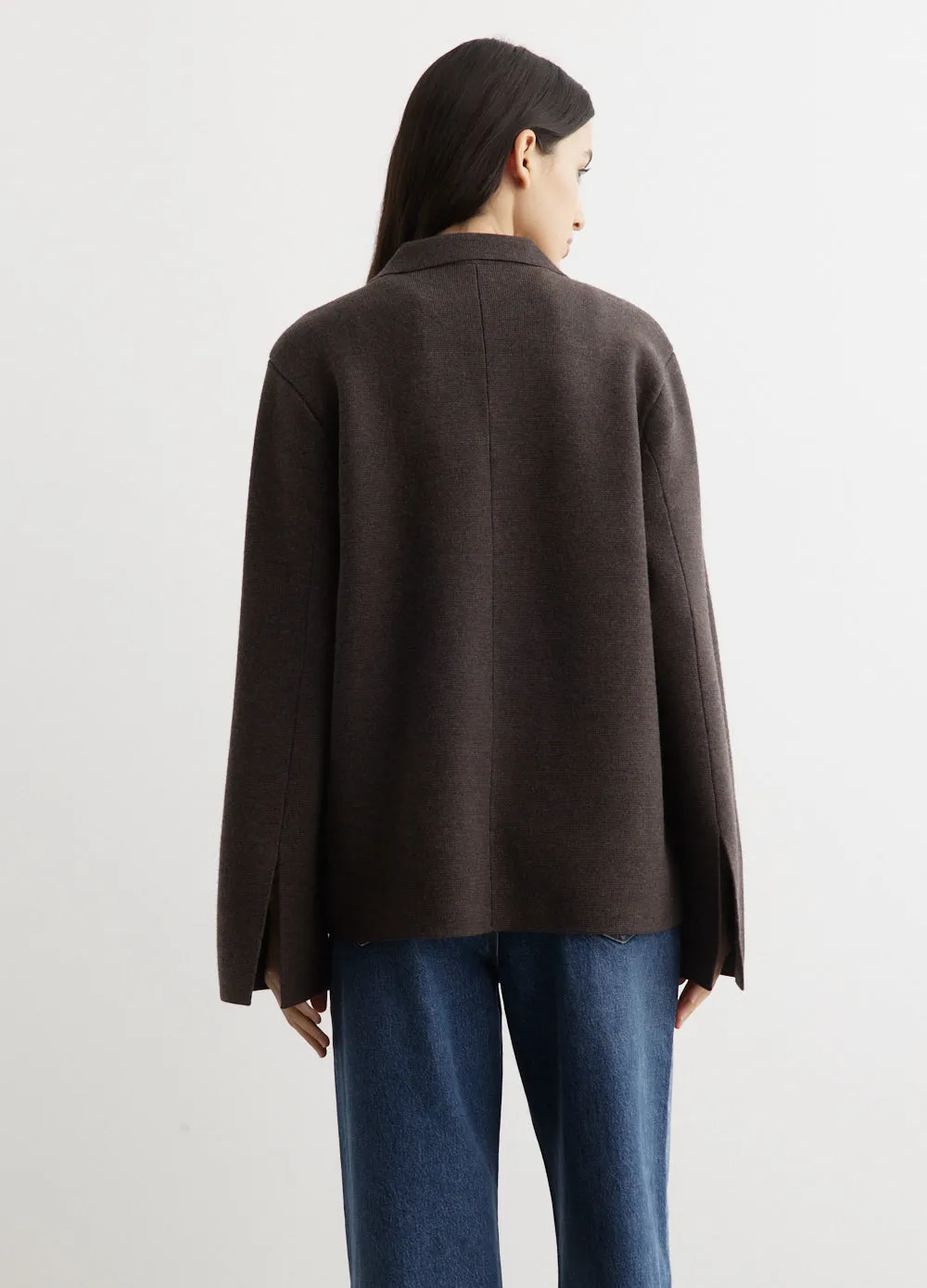Knitted Wool Blazer