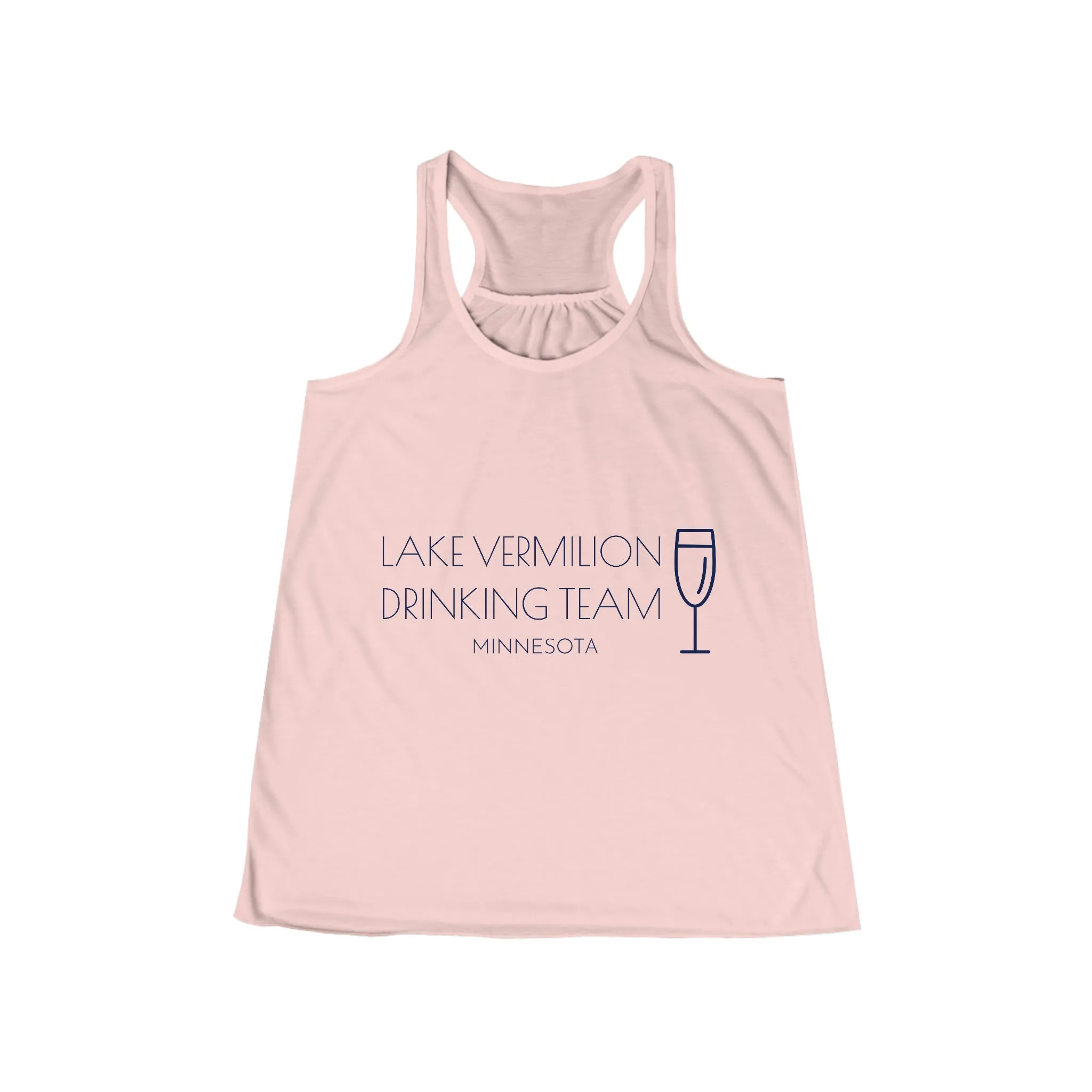 Lake Vermilion Drinkin Team - Wine - Women's Flowy Racerback Tank