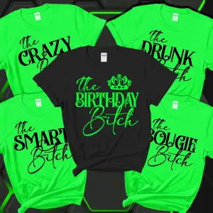 Personalized Birthday Bitch Birthday Squad Shirts, Birthday Girl, Birthday Entourage Shirts