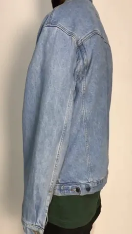 Reworked Unisex Reversible Denim Jackets made using Nike, Puma, Fila, Under Armour, Champion and Other Vintage Sweat Shirts and Vintage Denim Jackets, Style # CR830