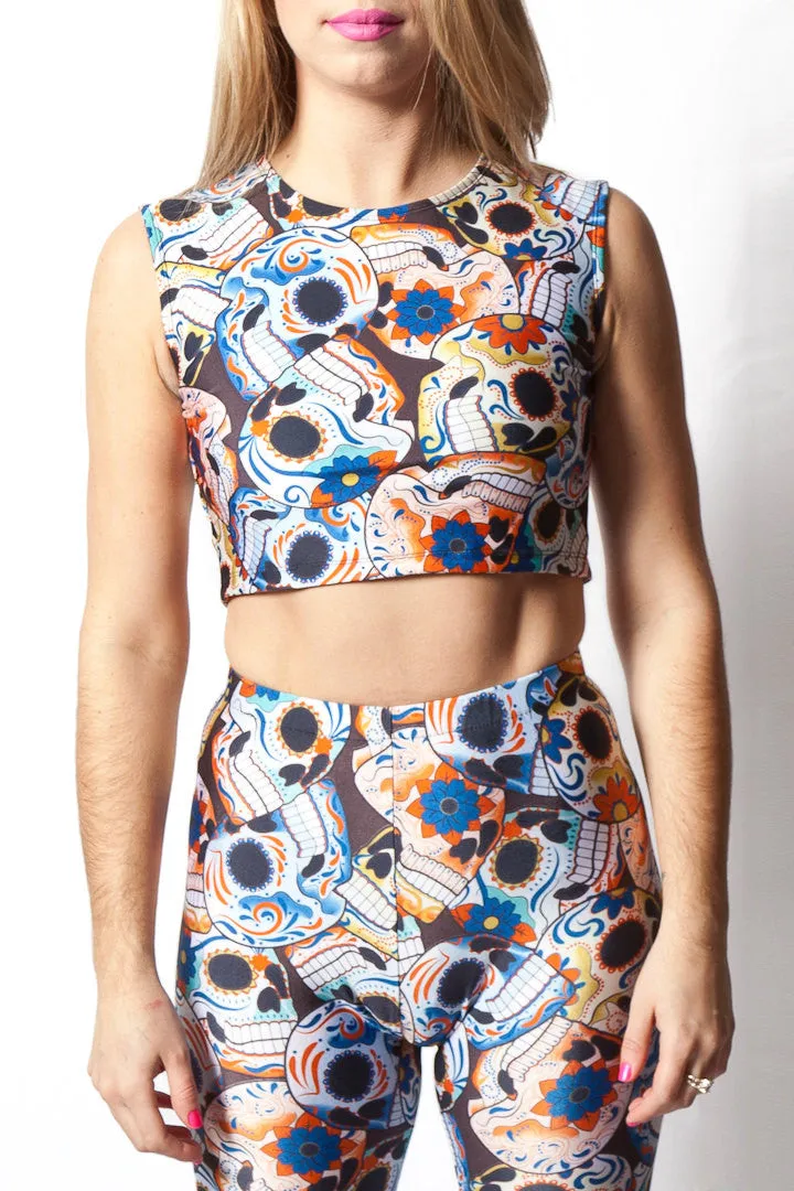 Skull & WTF Reversible Crop Top