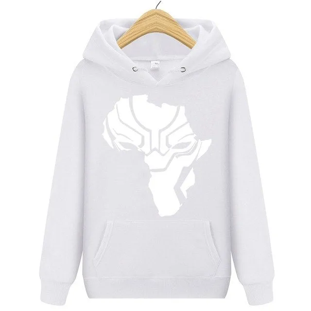 Superhero Black Panther Wakanda Warrior Hoodie Fleece
