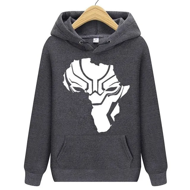 Superhero Black Panther Wakanda Warrior Hoodie Fleece