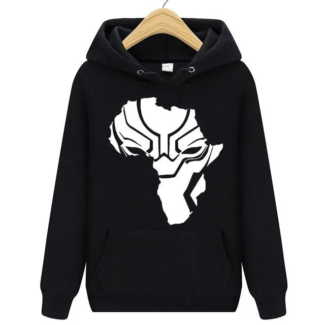 Superhero Black Panther Wakanda Warrior Hoodie Fleece
