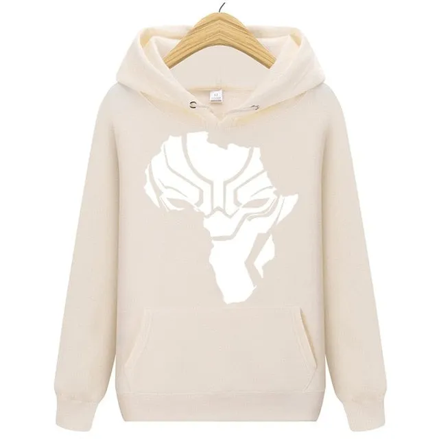 Superhero Black Panther Wakanda Warrior Hoodie Fleece