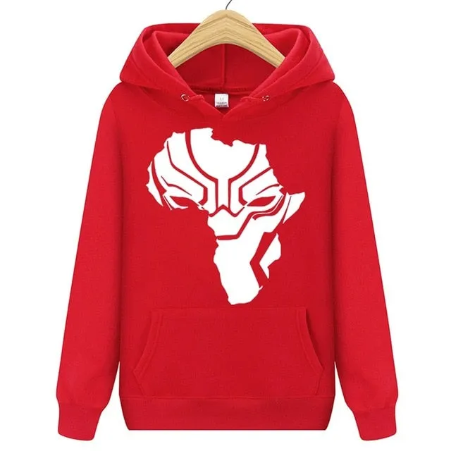 Superhero Black Panther Wakanda Warrior Hoodie Fleece