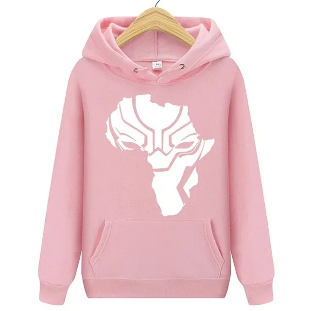 Superhero Black Panther Wakanda Warrior Hoodie Fleece