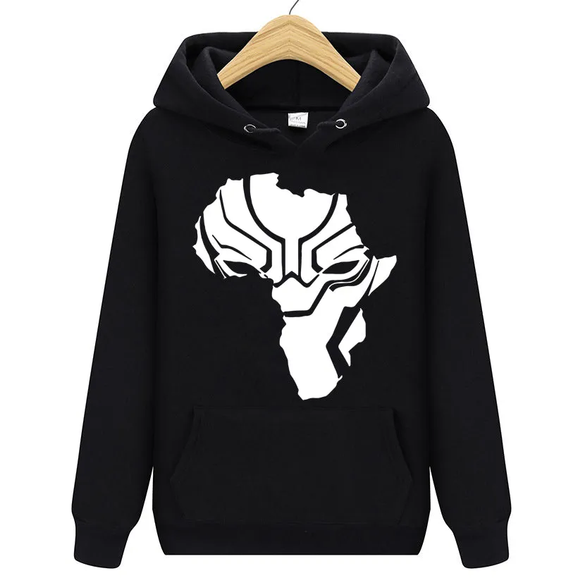 Superhero Black Panther Wakanda Warrior Hoodie Fleece