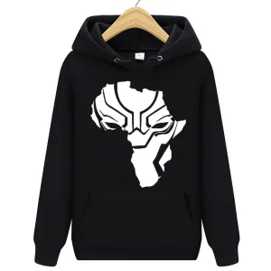 Superhero Black Panther Wakanda Warrior Hoodie Fleece