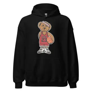 Teddy Hoodie Rocking Legendary # 23 Jersey Wesing Jordans DTG Printed Blended Hoodie