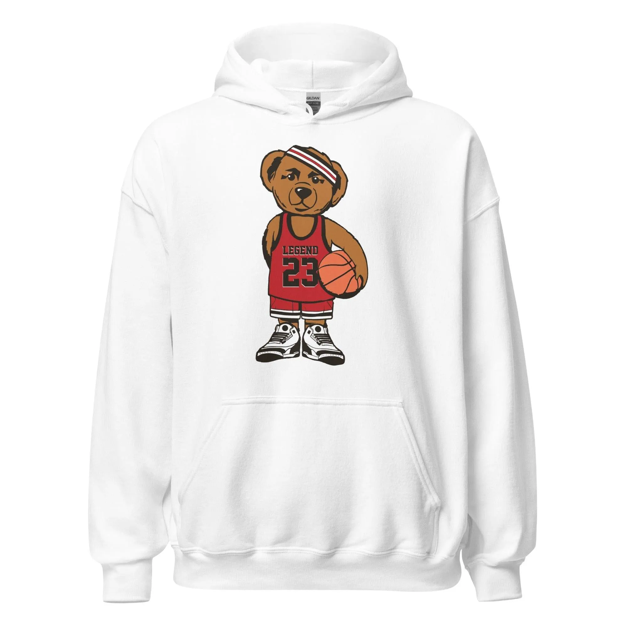 Teddy Hoodie Rocking Legendary # 23 Jersey Wesing Jordans DTG Printed Blended Hoodie