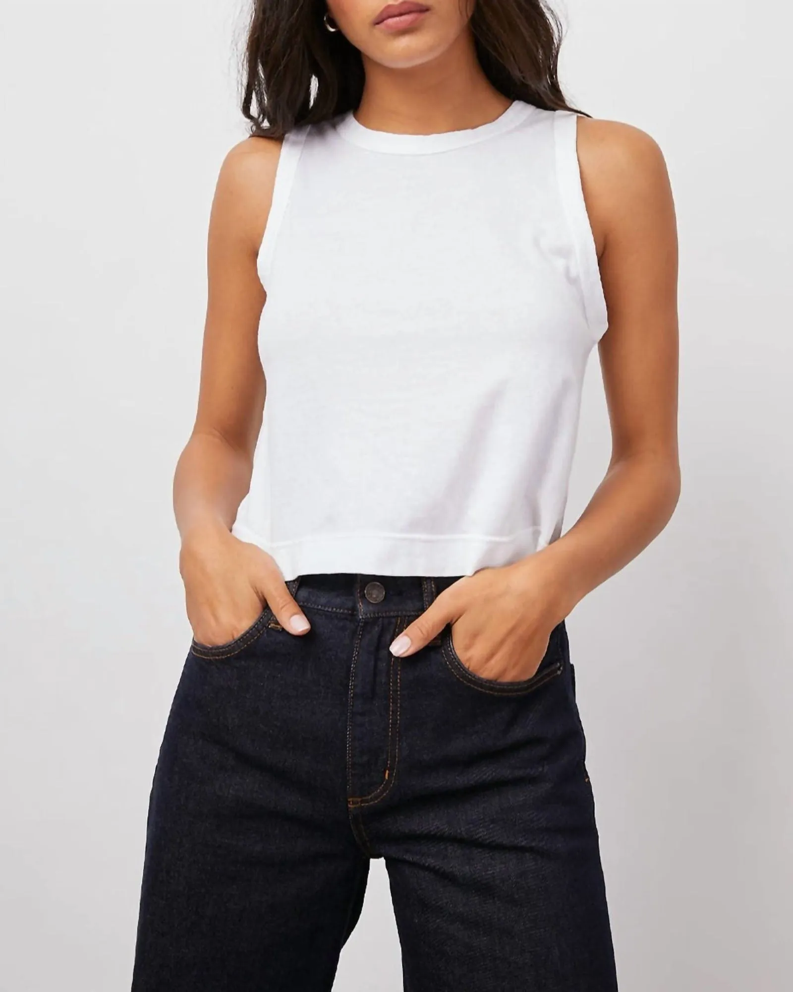 The Boxy Tank in White | White