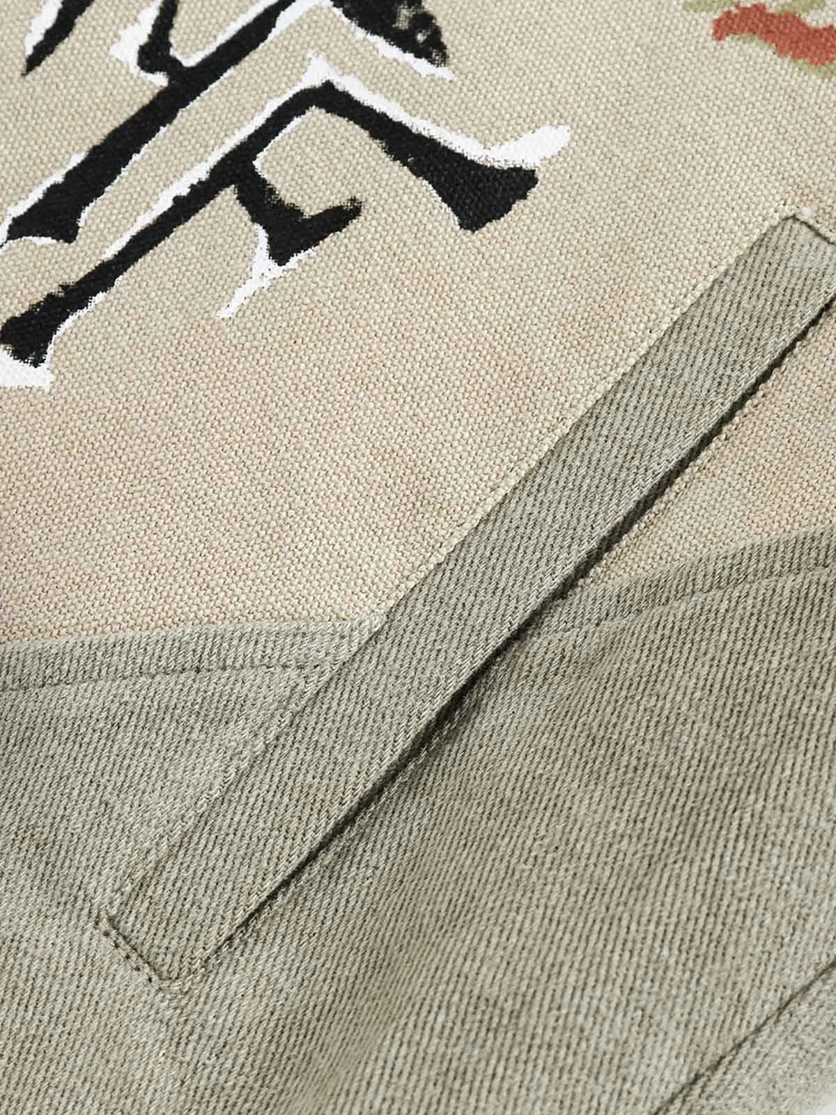 Thesupermade Graffiti Patchwork Jacket