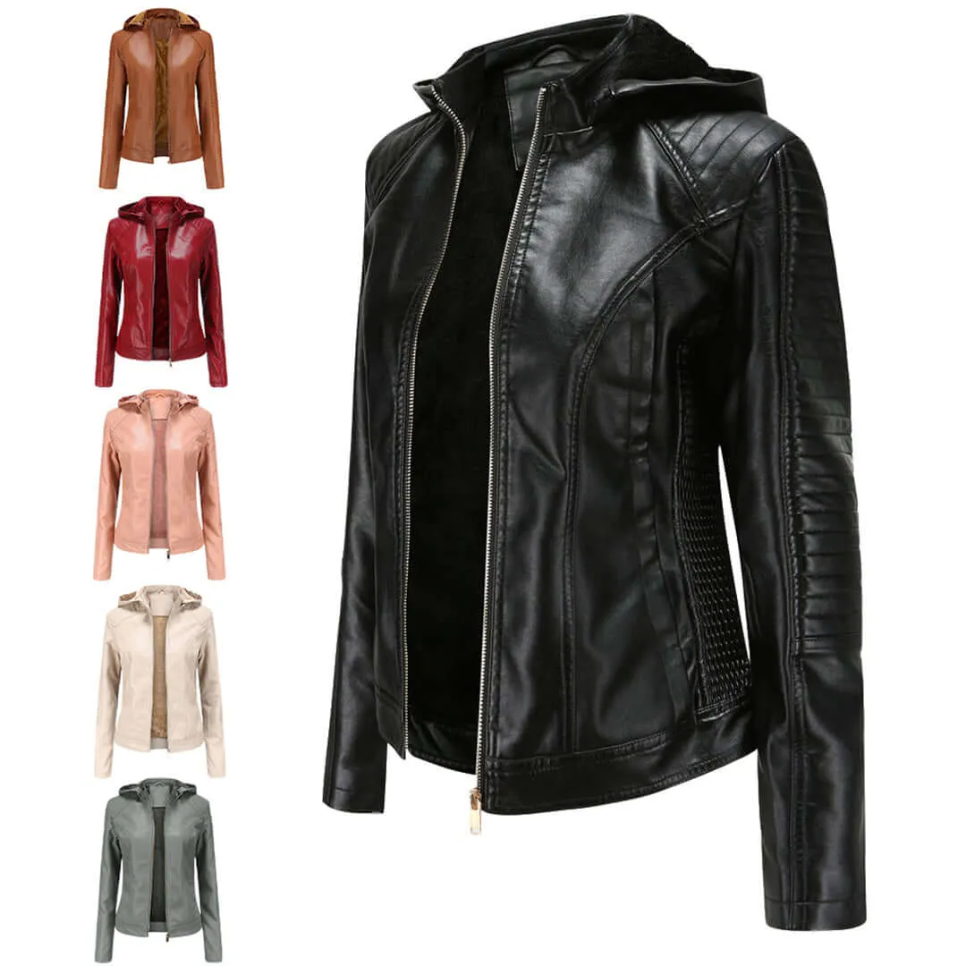 Women's Detachable Hood Jacket: Stylish & Versatile Outerwear