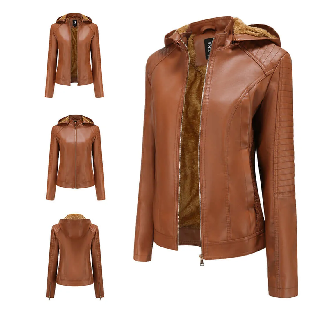 Women's Detachable Hood Jacket: Stylish & Versatile Outerwear