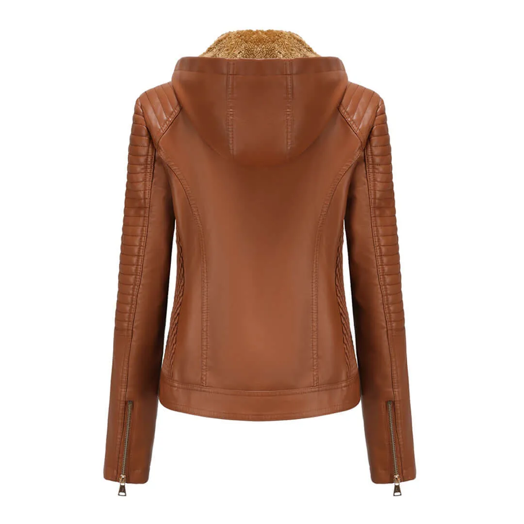 Women's Detachable Hood Jacket: Stylish & Versatile Outerwear