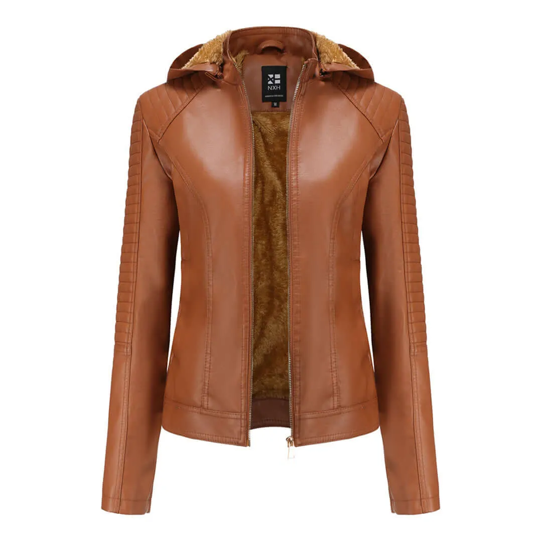 Women's Detachable Hood Jacket: Stylish & Versatile Outerwear