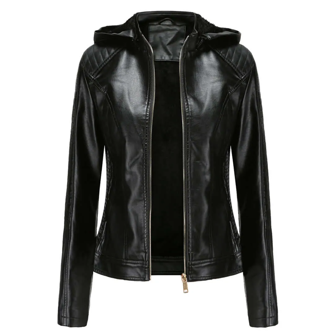 Women's Detachable Hood Jacket: Stylish & Versatile Outerwear