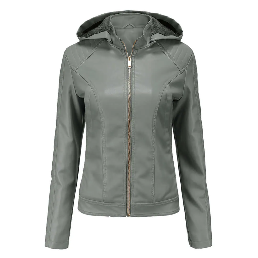 Women's Detachable Hood Jacket: Stylish & Versatile Outerwear